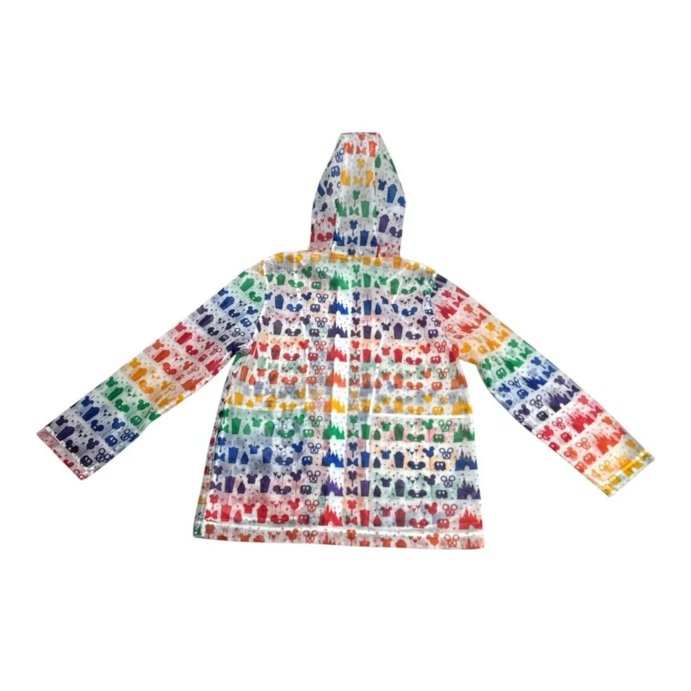 Rainbow Disney Collection Disney Parks Rain Jacket – Clear Translucent Women's M